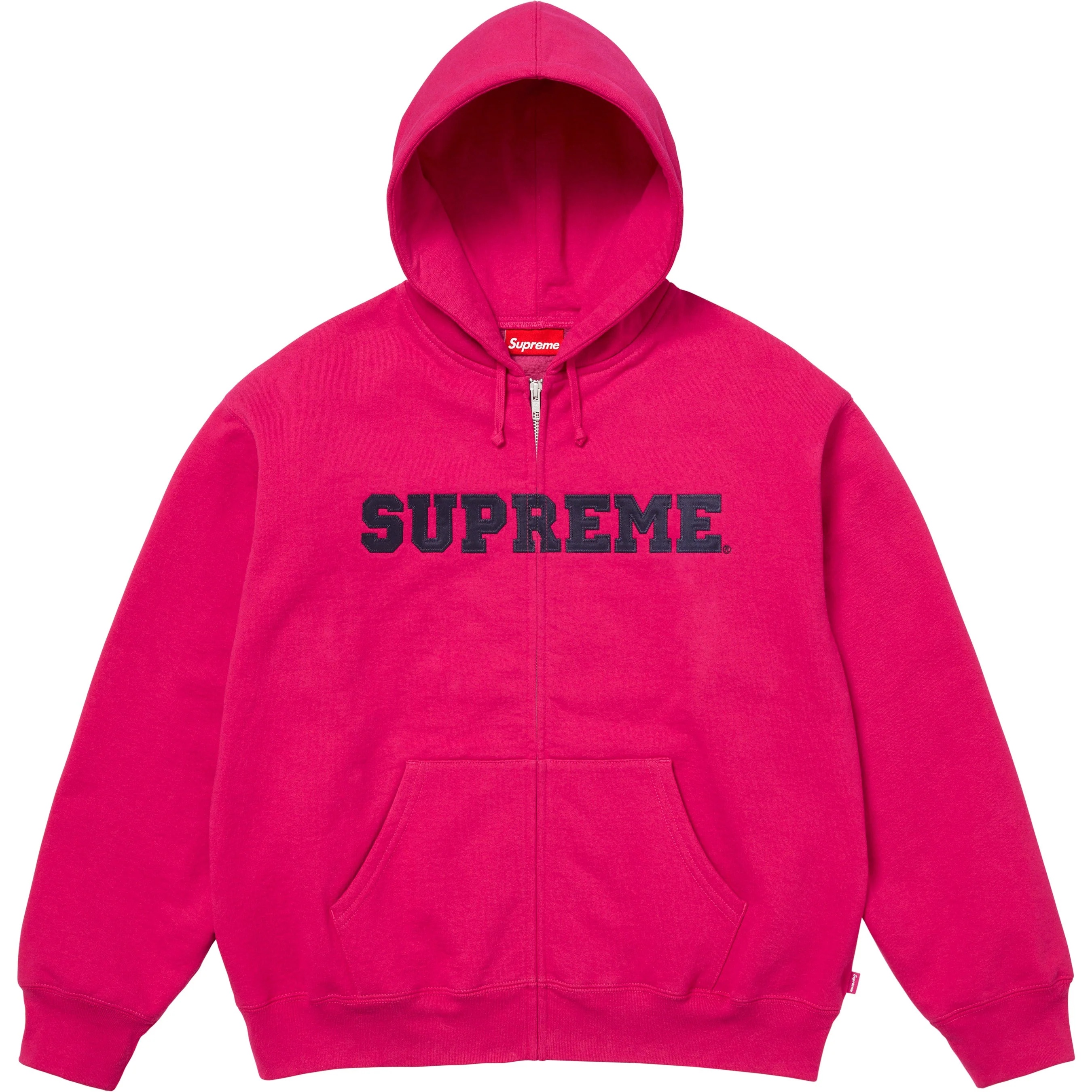 Collegiate Appliqué Zip Up Hooded Sweatshirt view 3